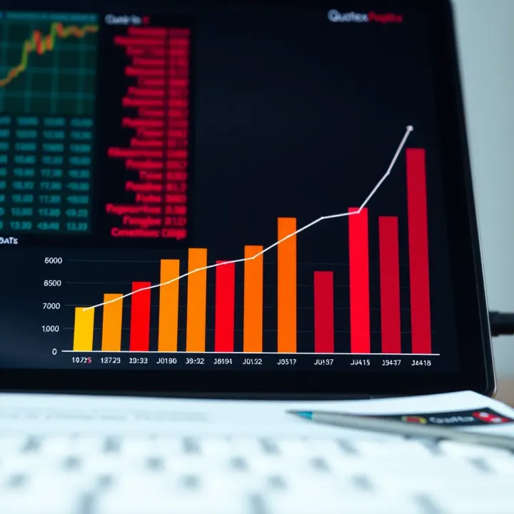 Graph showing increasing referral numbers and commission trends