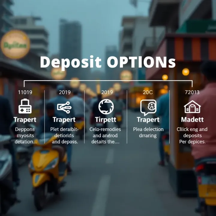 Visual guide illustrating deposit methods available on Quotex for Pakistani traders