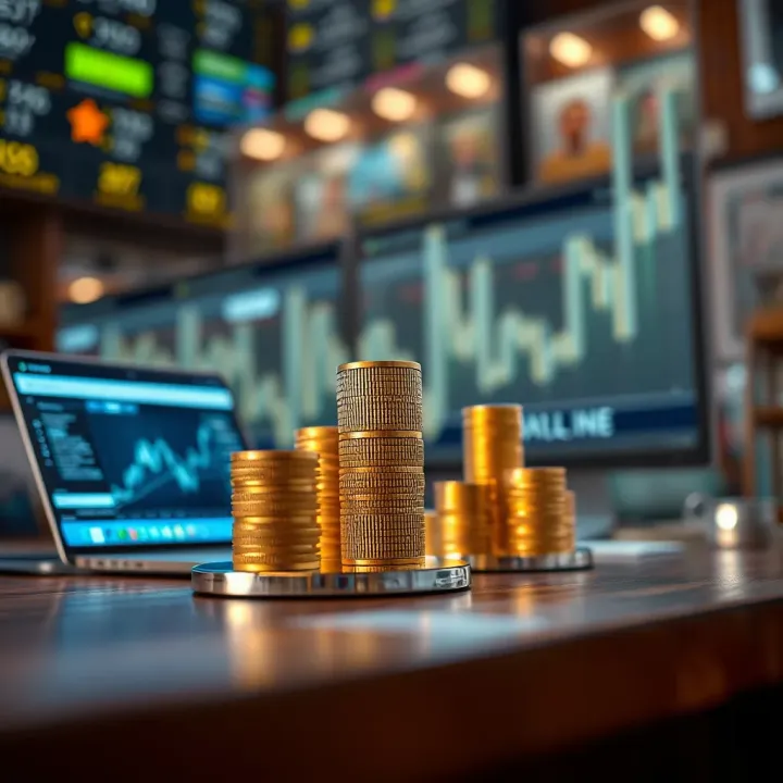 Visual representation of earning growth through strategic promotion in binary options trading