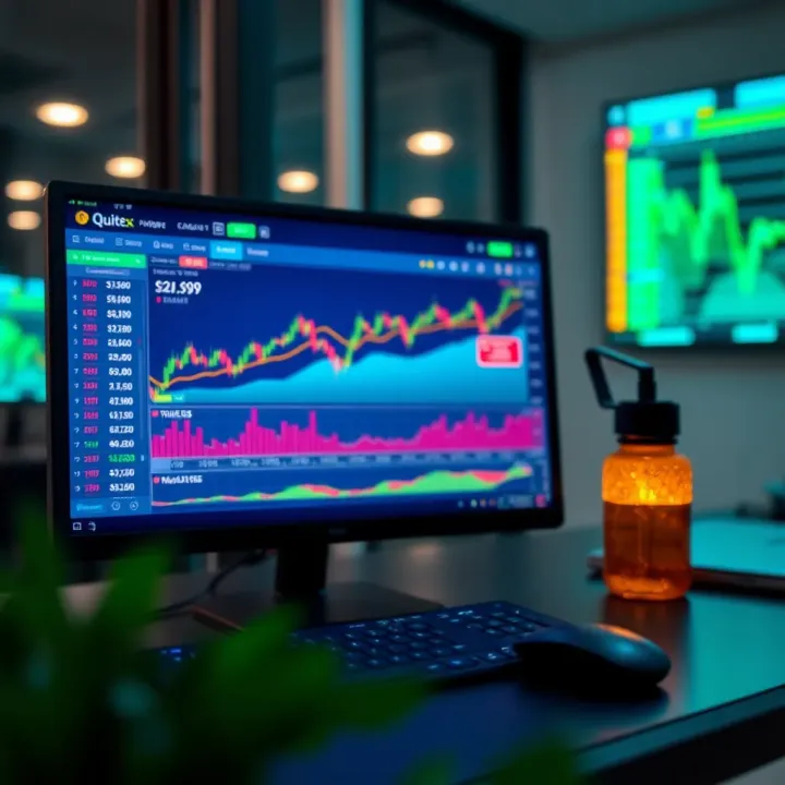 Quotex Demo Trading Platform Overview Interface of Quotex trading demo platform displaying charts and trading options