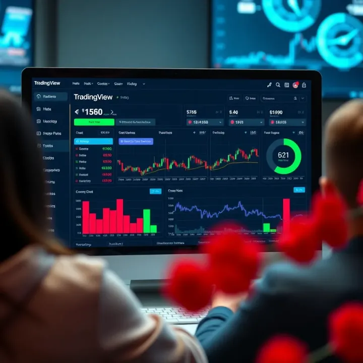 Dashboard showcasing community chat and collaborative analysis features for traders