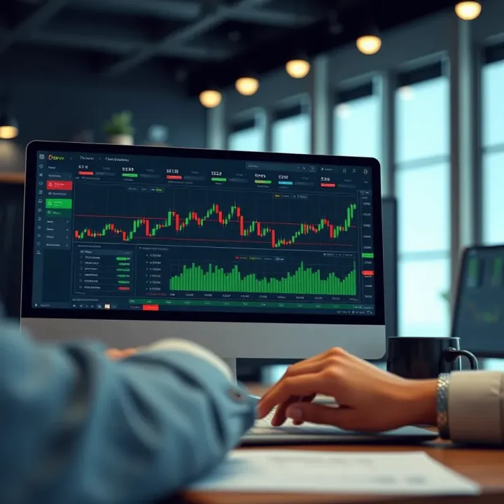 Customizable trading dashboard displaying chart configurations and strategy options using TradingView inside Deriv