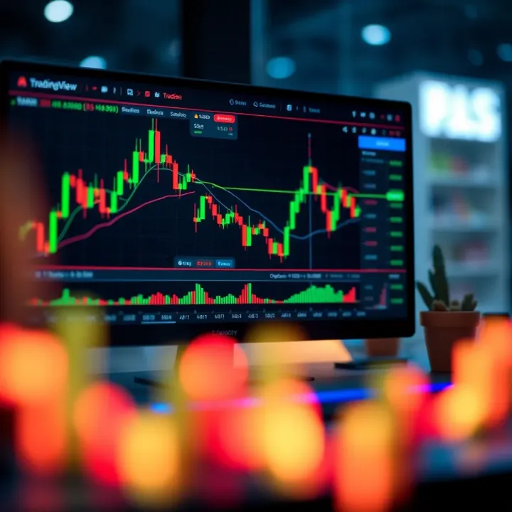 TradingView Interactive Chart with Technical Indicators Interactive TradingView chart displaying candlestick patterns and technical indicators for market analysis