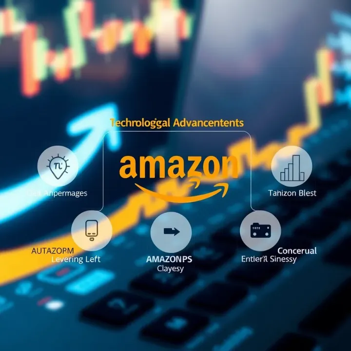 Technological Advancements Driving Amazon's Expansion Graphical representation of Amazon's key technological innovations and their impact on business growth