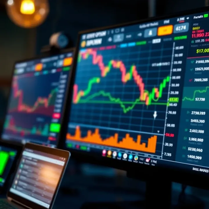 Interface of Expert Option platform displaying various trading assets like forex and cryptocurrencies for Pakistani traders