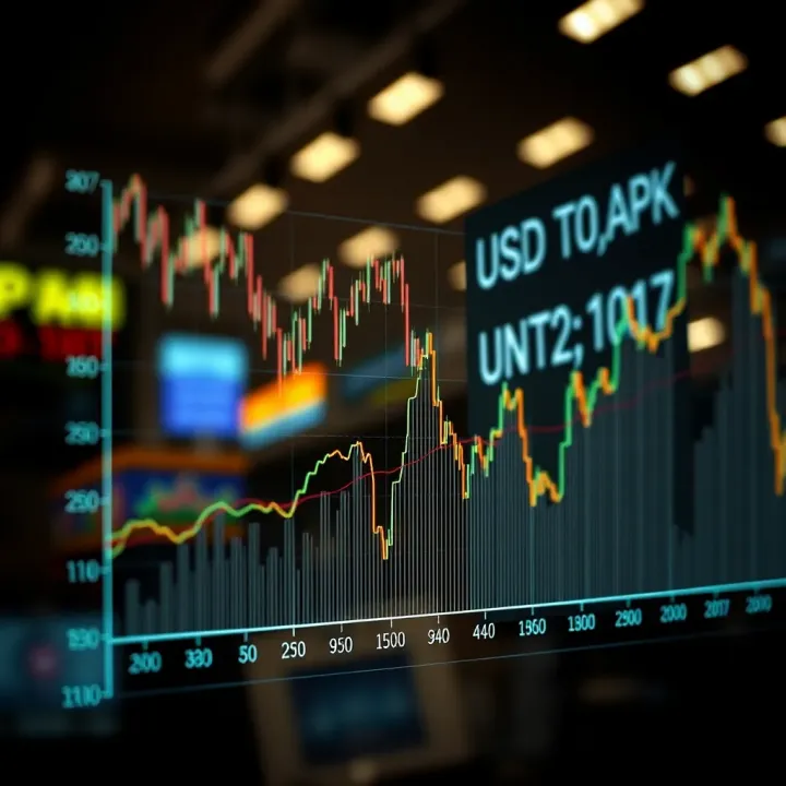 USD to PKR Exchange Rate Trends in the Open Market Graph showing trends in USD to PKR exchange rates in the open market