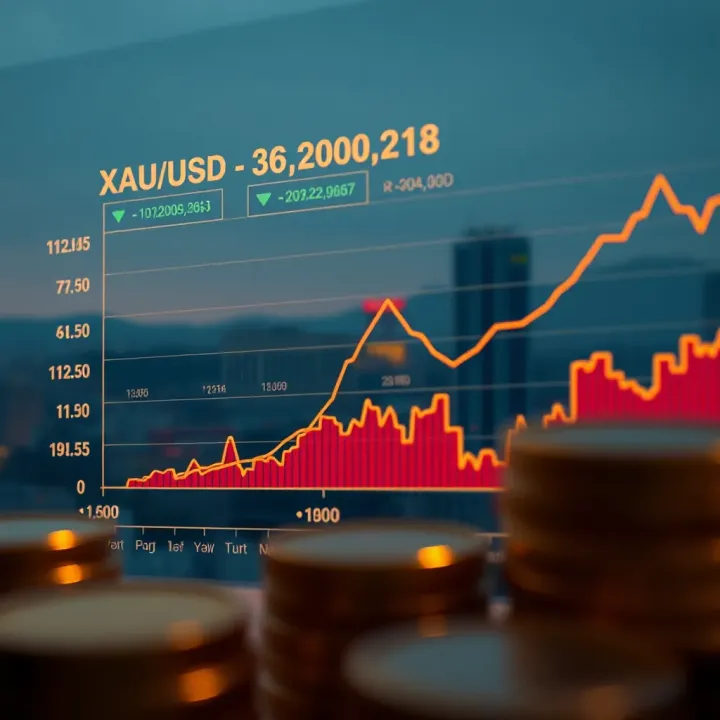 Key Drivers Affecting XAU/USD Exchange Rate Graph illustrating factors influencing XAU/USD exchange rate including economic trends and currency movements