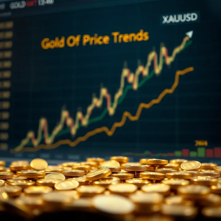 Key Influences on Gold Price Trends Graph depicting key factors influencing gold price trends