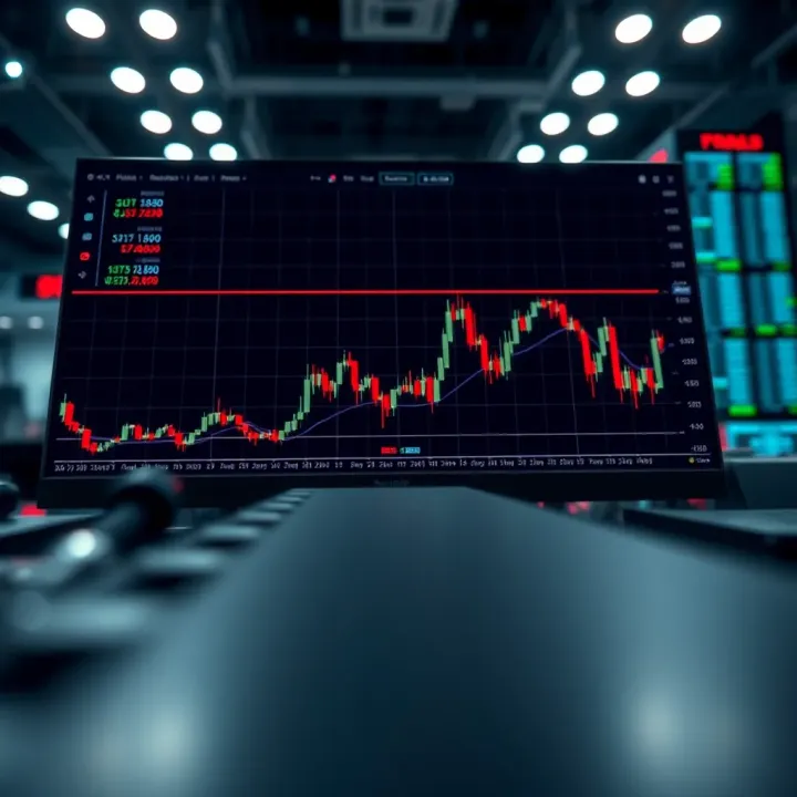 Graph displaying the XHMaster Formula forex indicator's signal lines and trend direction on a trading platform